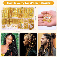 Auvitaya in-use on braided hair demonstrating visible shine and secure hold
