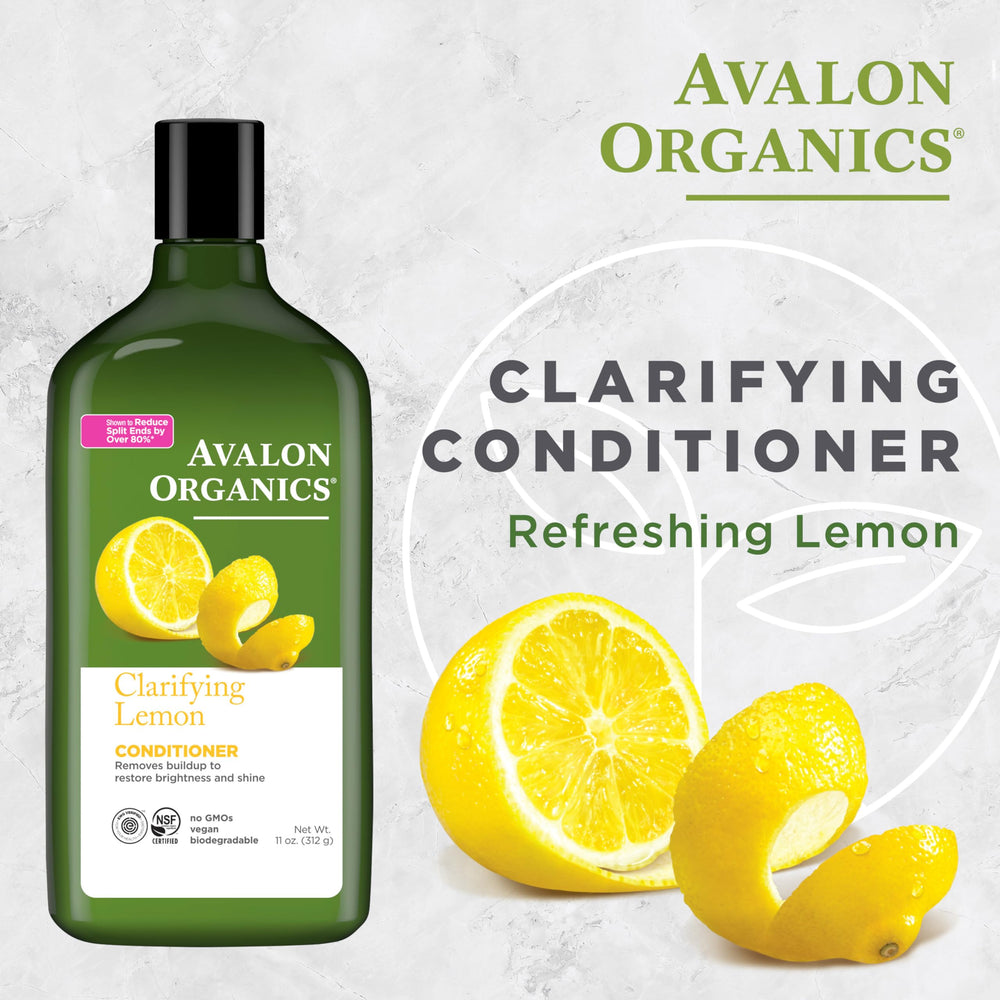 Avalon Organics back label detailing ingredients and certification benefits