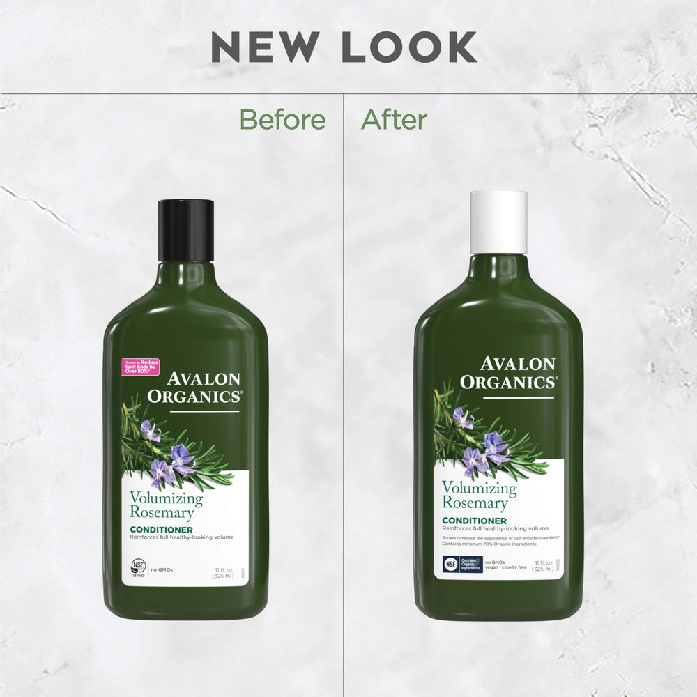 Avalon Organics conditioner displayed in bathroom setting for routine integration