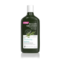 Avalon Organics front bottle showing biotin B-complex for fuller-looking hair
