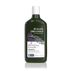 Avalon Organics front bottle view showing lavender label and gentle cleansing benefit