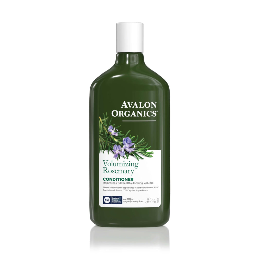 Avalon Organics front bottle view showing product and clean label benefit