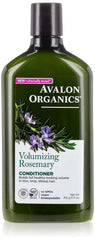 Avalon Organics front bottle view showing rosemary label and volumizing benefit