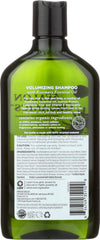 Avalon Organics back label close-up displaying ingredients and clean formula