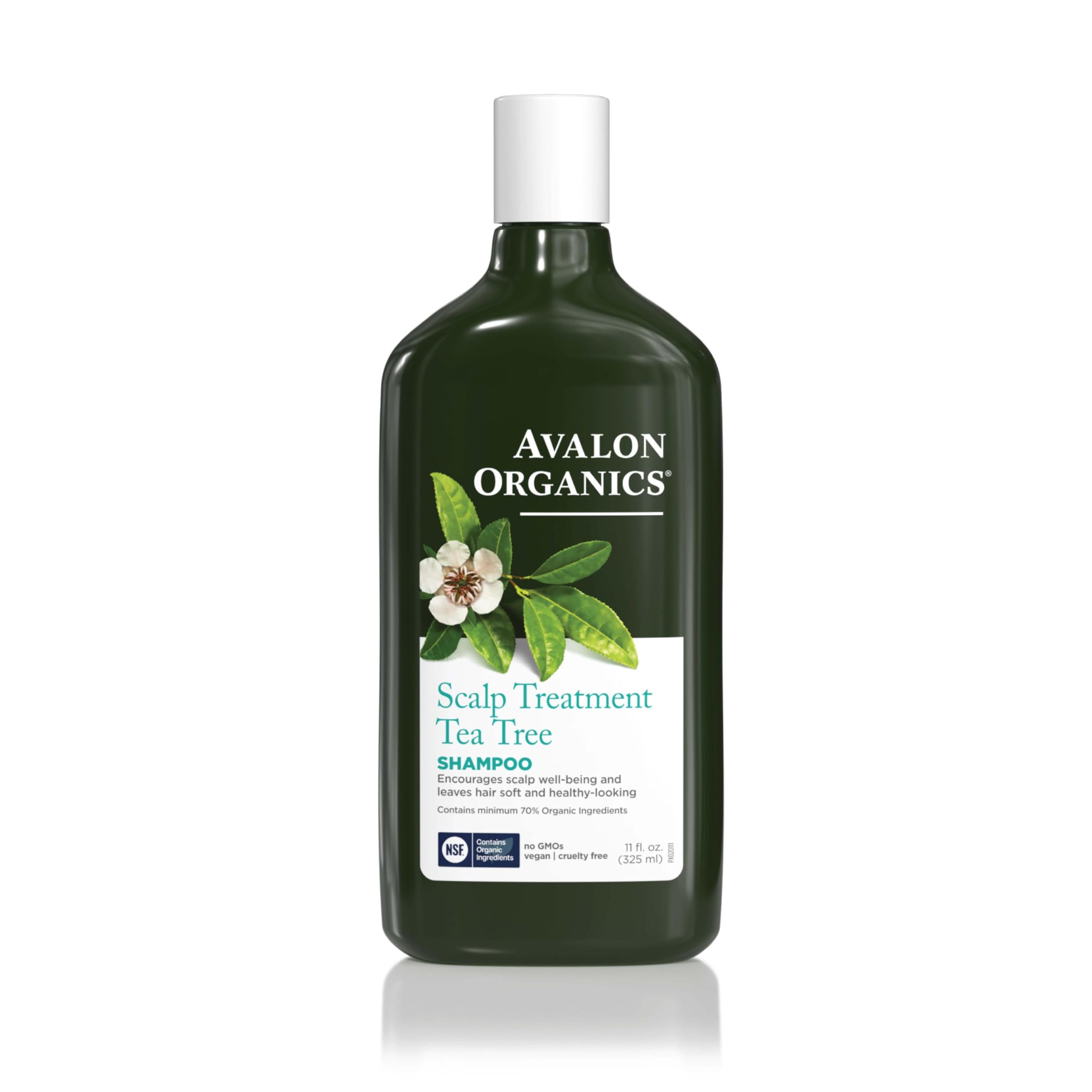 Avalon Organics front packaging showing product and clean design benefits scalp clarity