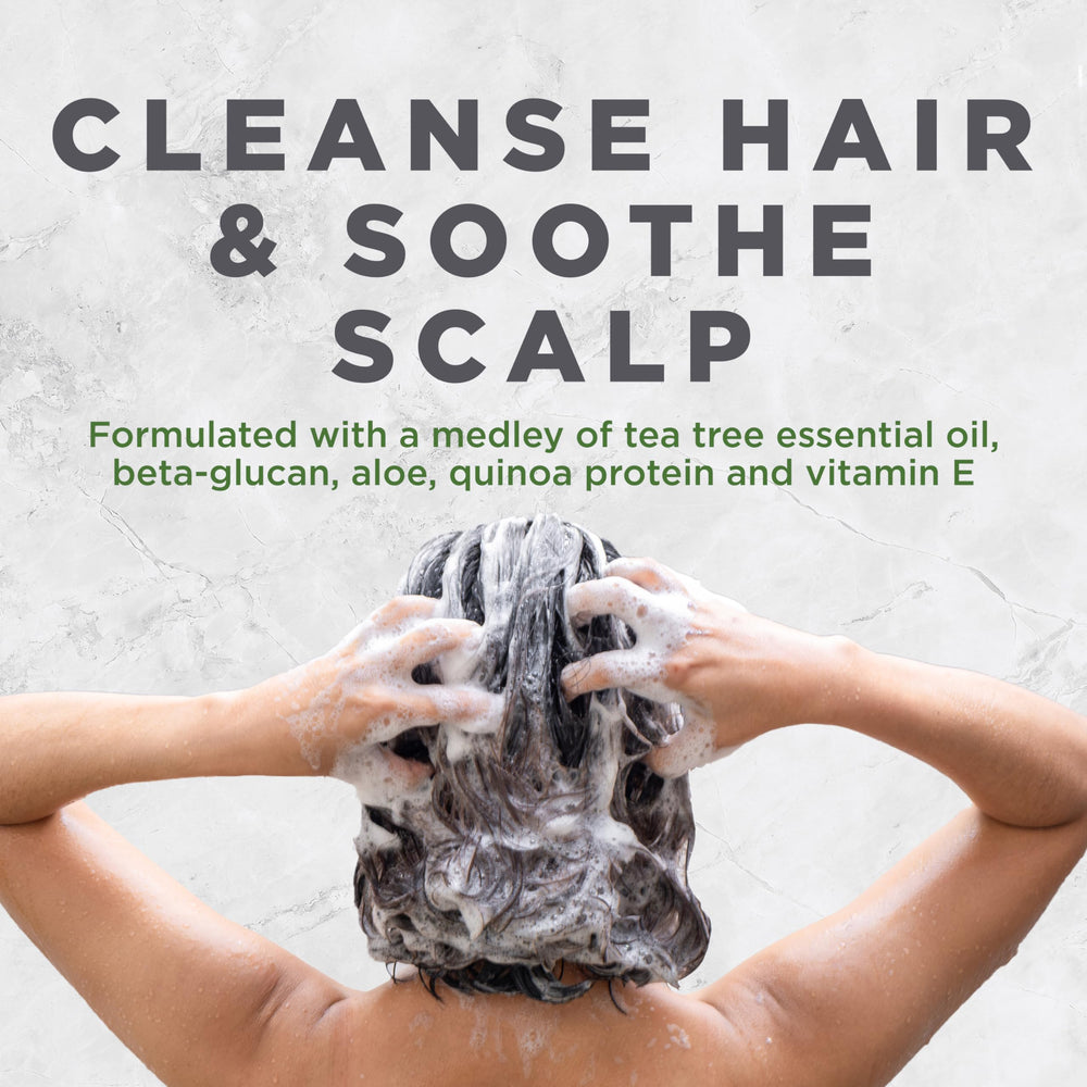 Avalon Organics shampoo texture lather in hand demonstrating gentle cleansing benefit