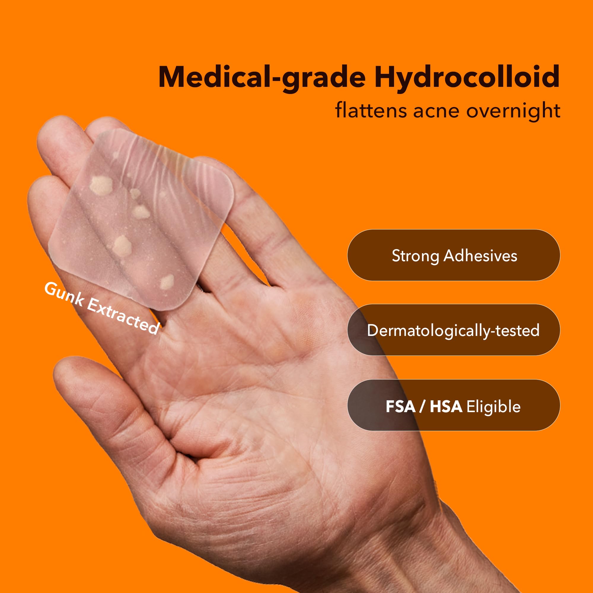 AVARELLE close-up of patch texture, shows hydrocolloid detail and strong absorption