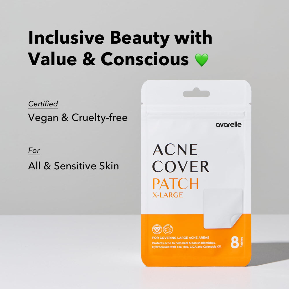AVARELLE patch on nose close-up, highlights secure fit and protection from friction