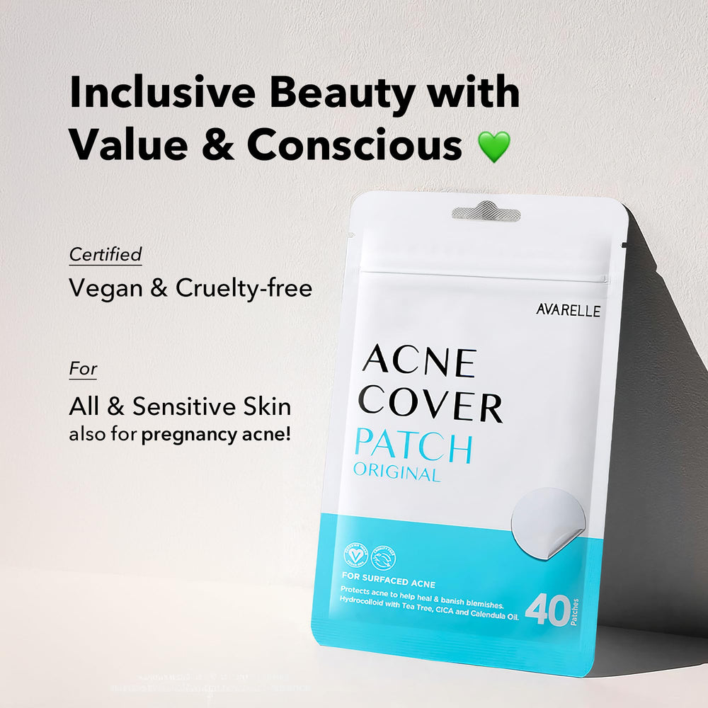 avarelle patch on cheek demonstrating discreet daytime wear