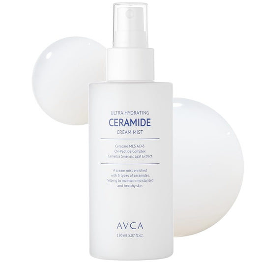 AVCA front bottle showing milky mist and portable packaging benefit