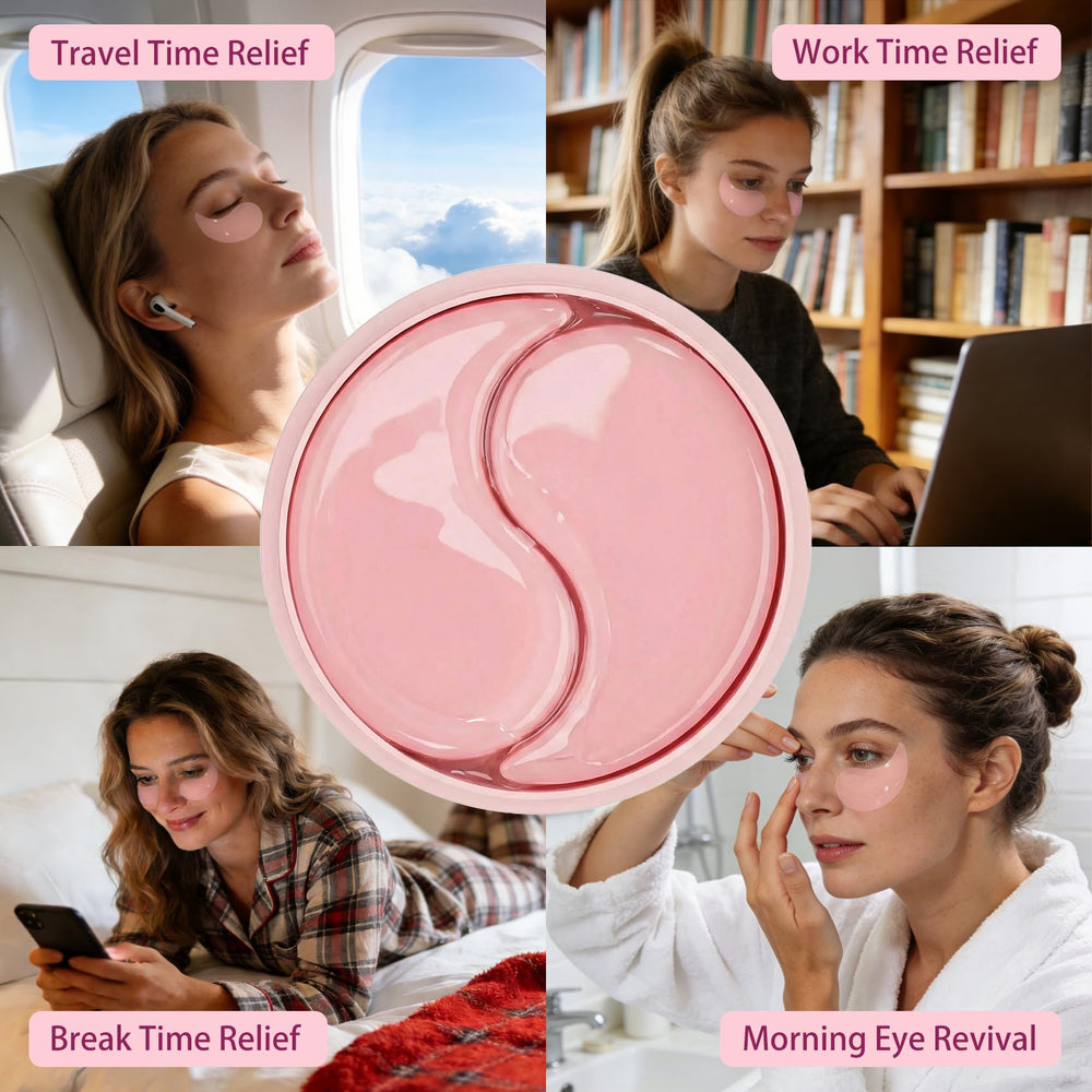 Woman relaxing with AveCera patches applied, illustrating soothing treatment