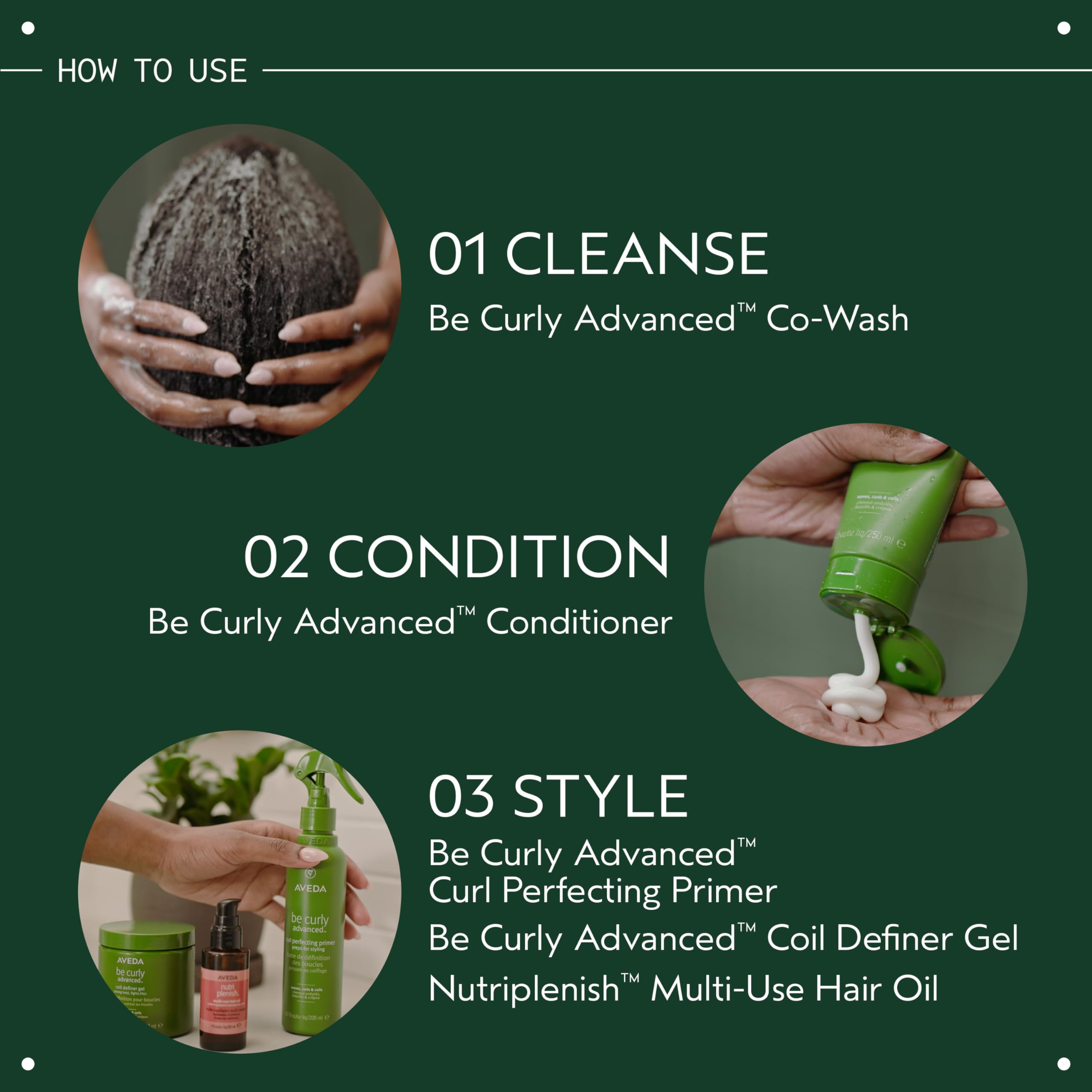 Demonstration of detangling benefit using Aveda Be Curly improving manageability and less breakage