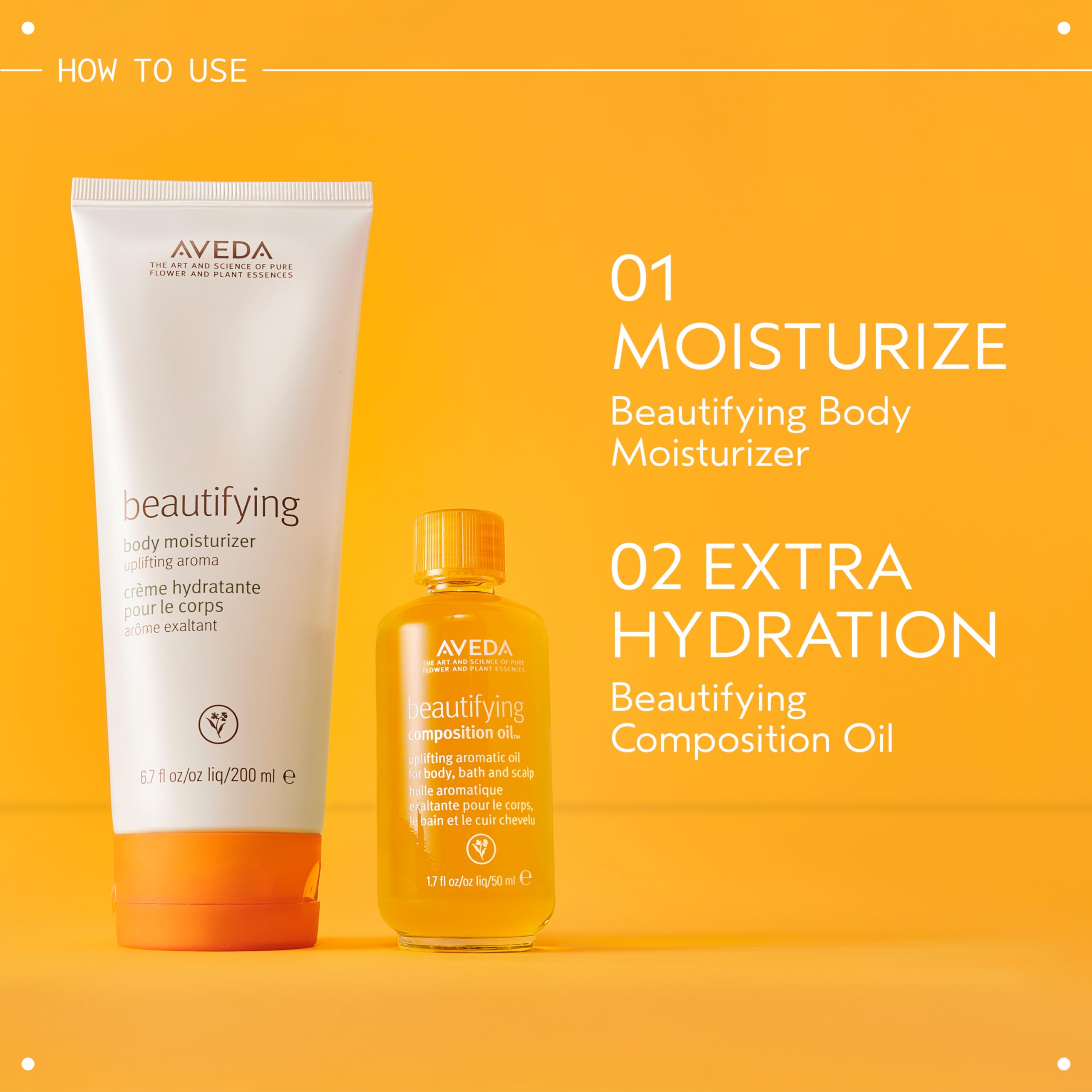 Aveda Beautifying Composition Oil being massaged into scalp to add moisture
