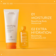 Aveda Beautifying Composition Oil being massaged into scalp to add moisture