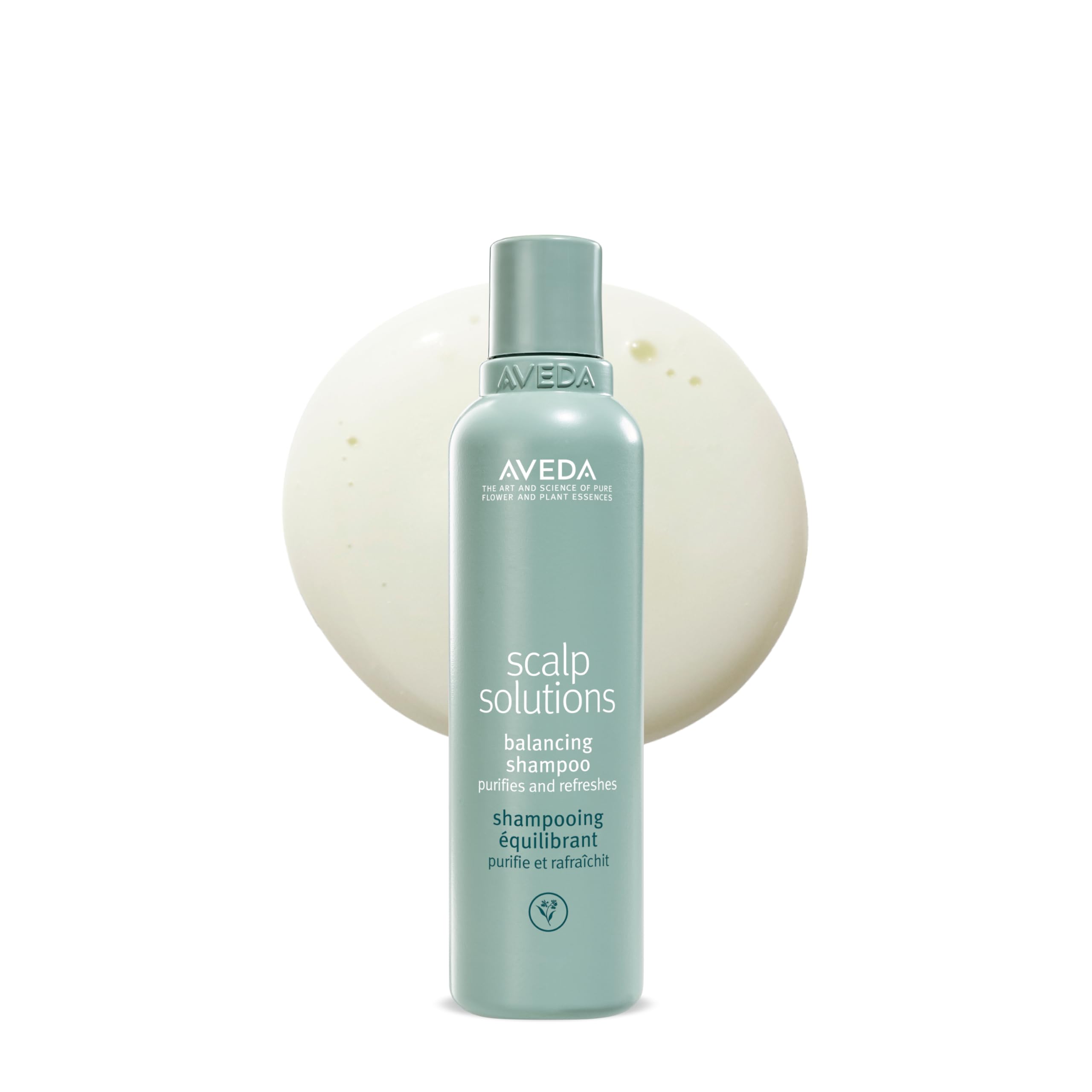Aveda bottle front label showing product name and size for clear identification and trust