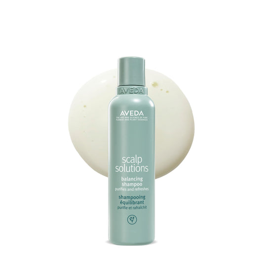 Aveda bottle front label showing product name and size for clear identification and trust