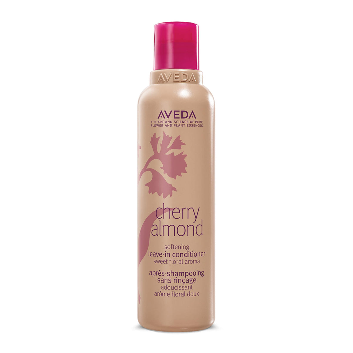 Aveda front packaging bottle showing product and scent benefits