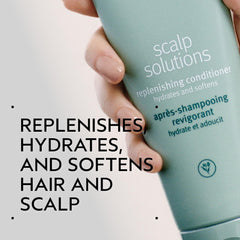 Aveda label close-up highlighting product name and natural formula