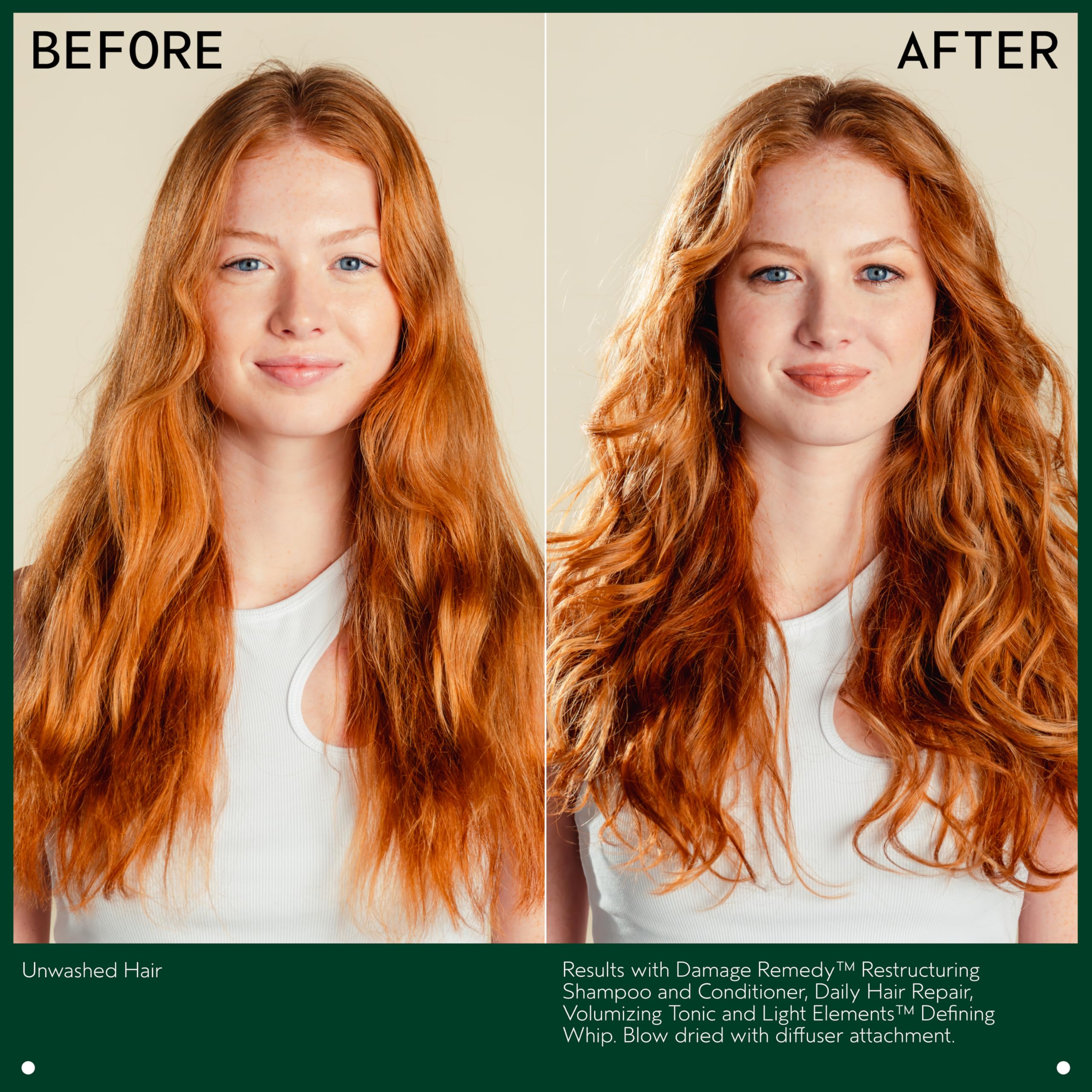 Aveda pouring shampoo into hand showing easy application benefit