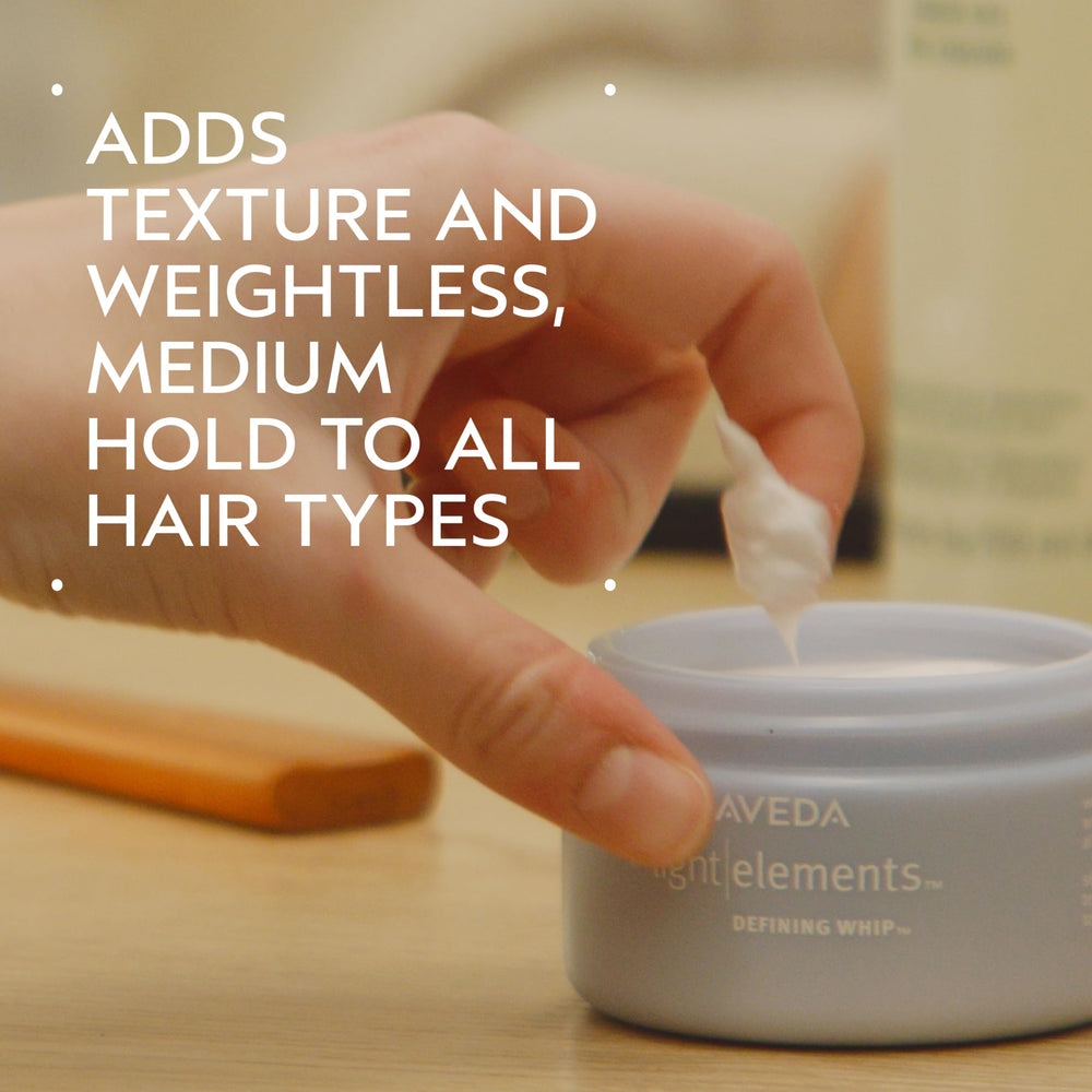 Aveda whipped texture close-up demonstrating airy consistency