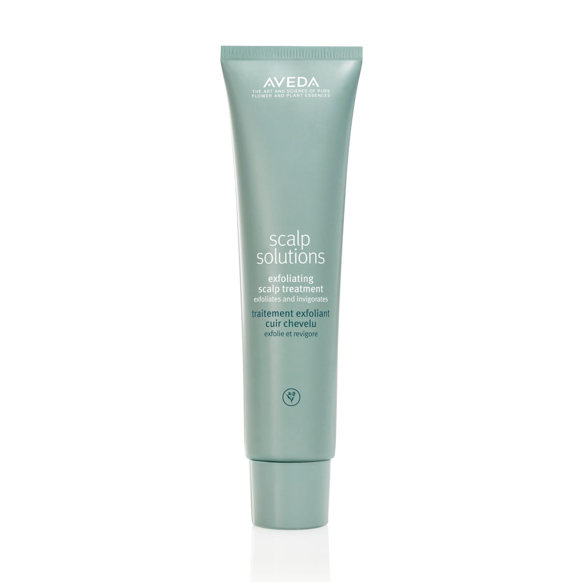 Aveda front packaging showing bottle and brand for easy identification and shelf appeal