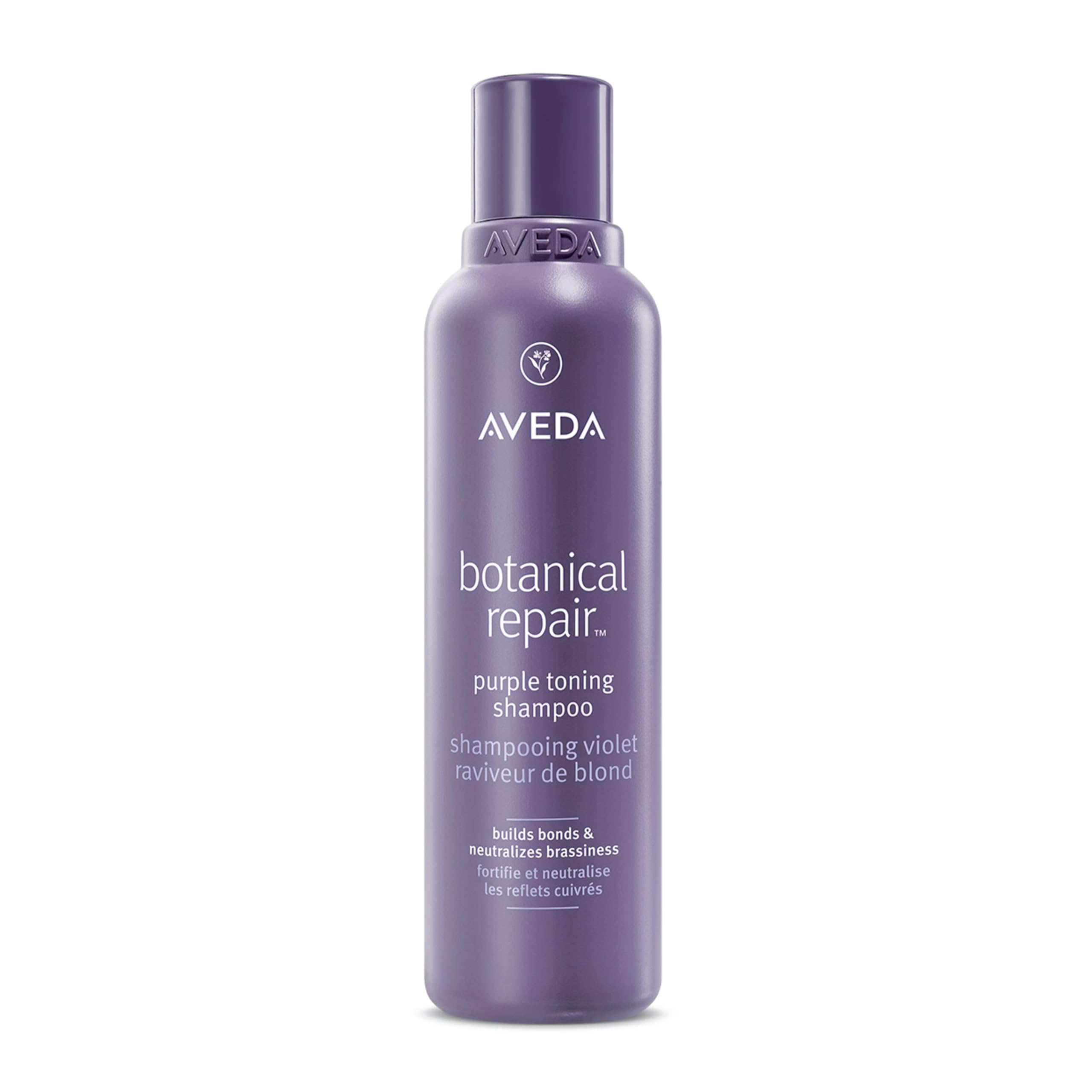 Aveda bottle front packaging showing product and brightening benefit