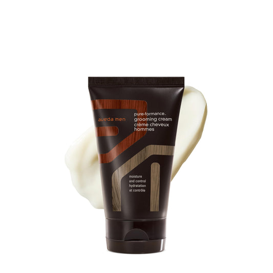 Aveda grooming cream front packaging showing size and branding for easy recognition