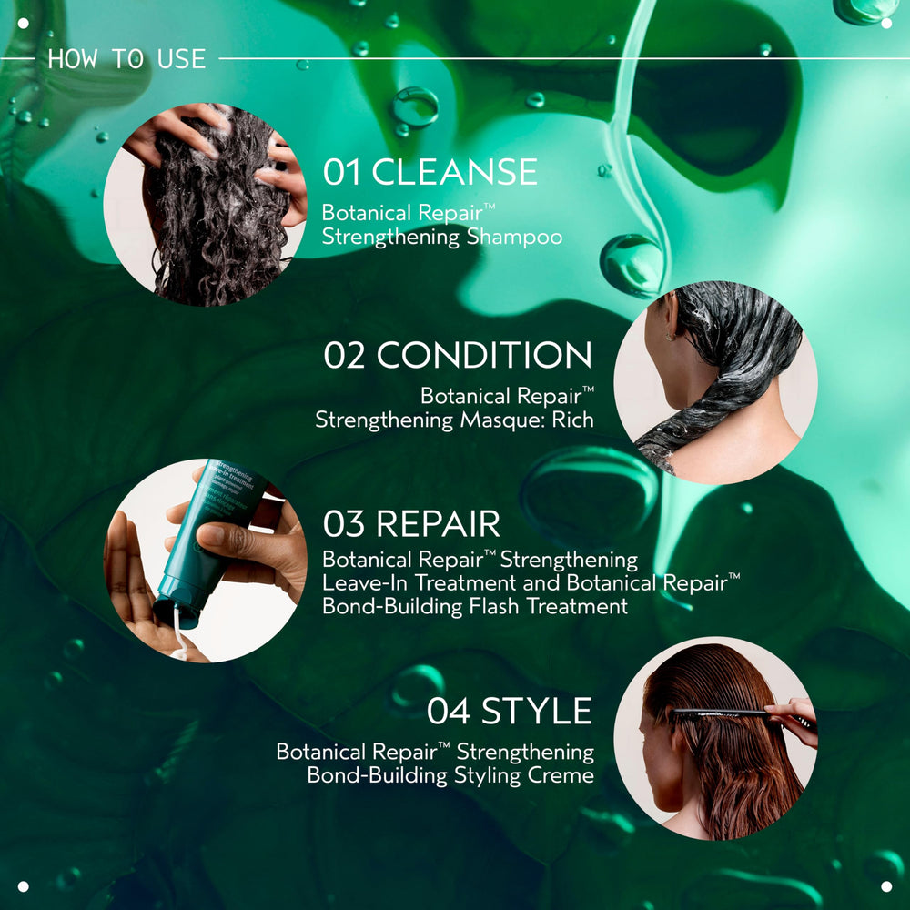 Aveda used before blow-drying with hairdryer to show heat protection and styling safety benefit