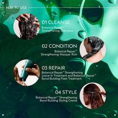 Aveda used before blow-drying with hairdryer to show heat protection and styling safety benefit