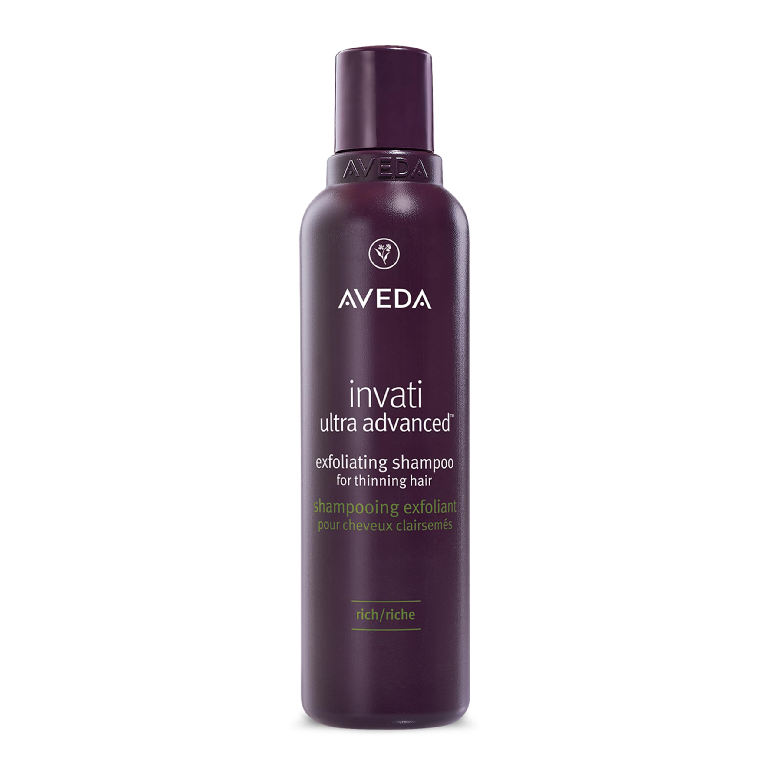 Aveda Invati front bottle showing product and clear branding for easy identification