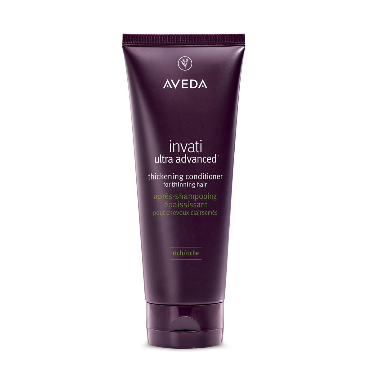 Aveda Invati Ultra Rich conditioner front packaging showing product benefit