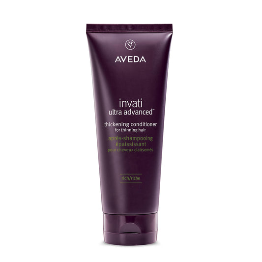 Aveda Invati Ultra Rich conditioner front packaging showing product benefit