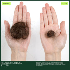 Aveda Invati Ultra Rich conditioner before and after hair thickness comparison