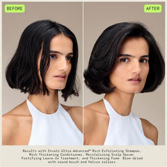 Aveda Invati Ultra serum being applied to scalp for targeted support