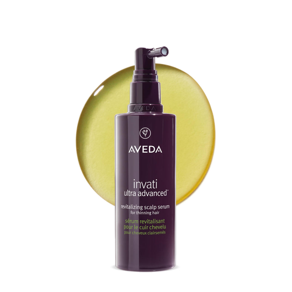 Aveda Invati Ultra serum front packaging showing treatment benefits