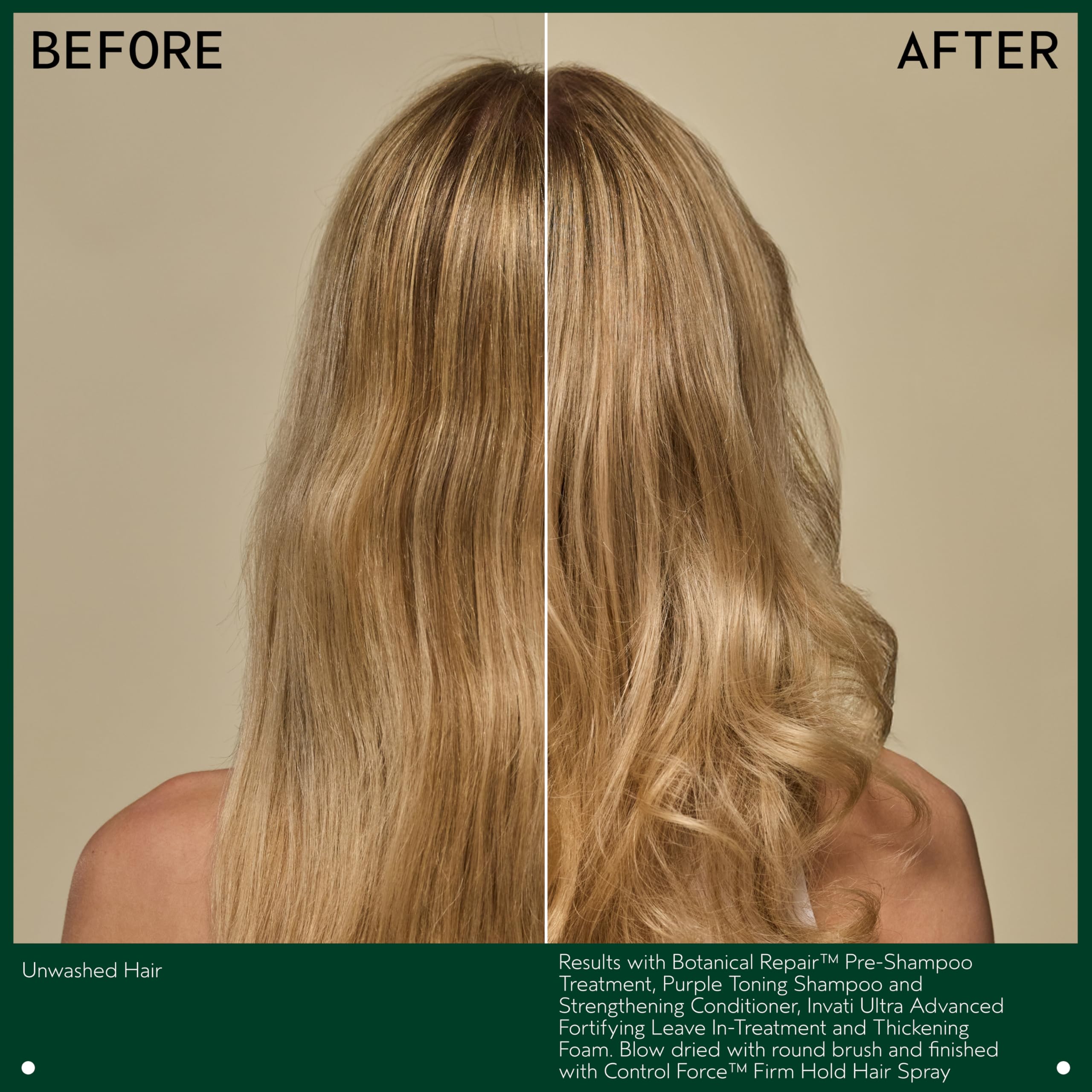 Aveda shampoo lather on blonde hair demonstrating gentle cleanse