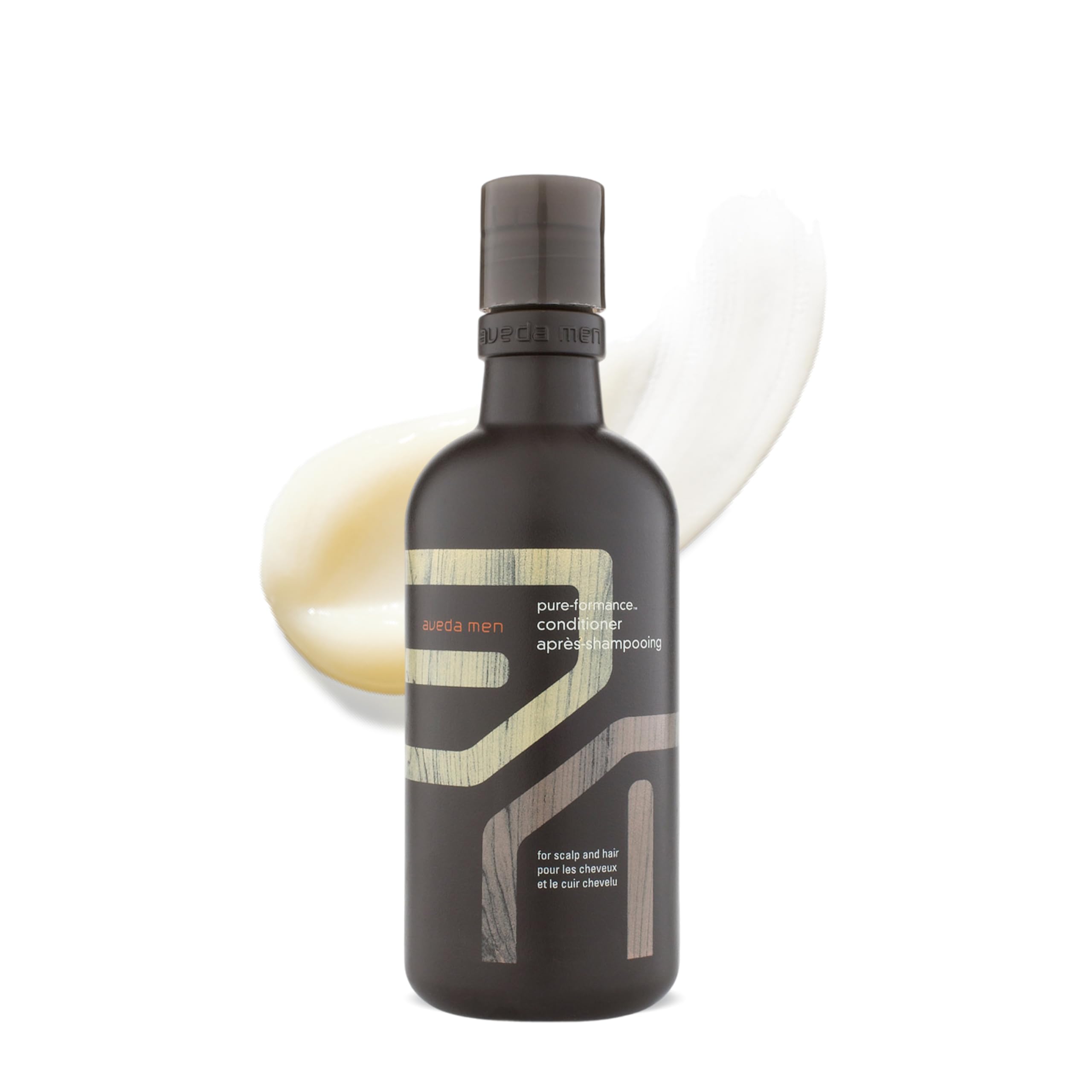 Aveda Men front bottle showing packaging and lightweight formula benefit