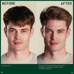 Aveda Men Pure-Formance shampoo paired with conditioner for complete grooming routine