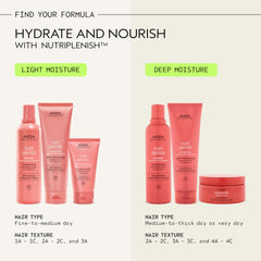 Person applying Aveda shampoo to wet hair showing smoother, more manageable benefit