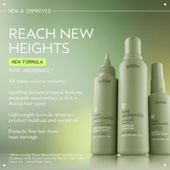 Aveda pure abundance with amaranth seed ingredient close-up showing volumizing benefit