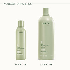 Aveda pure abundance lifestyle shot styling fine hair with added body benefit