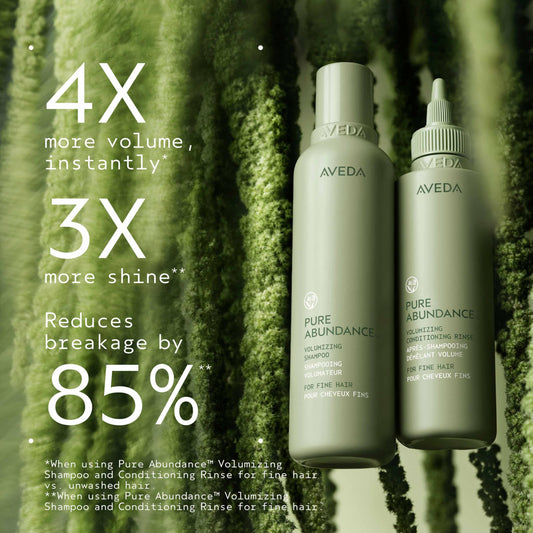 Aveda pure abundance soft gel texture close-up demonstrating lightweight lather