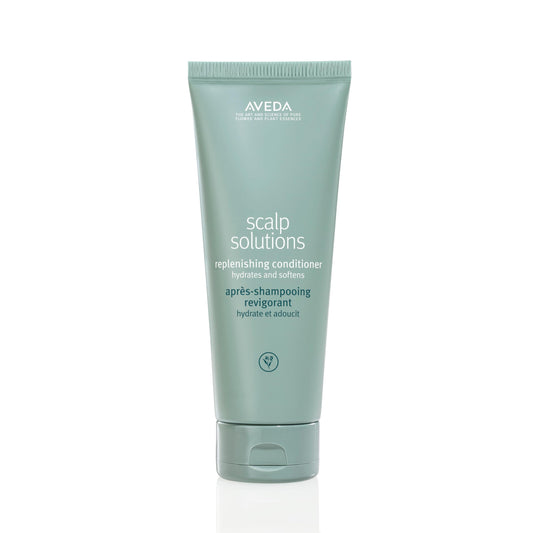 Aveda bottle front view showing clean packaging and benefits