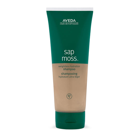 Aveda Sap Moss front packaging showing bottle and label benefit lightweight hydration