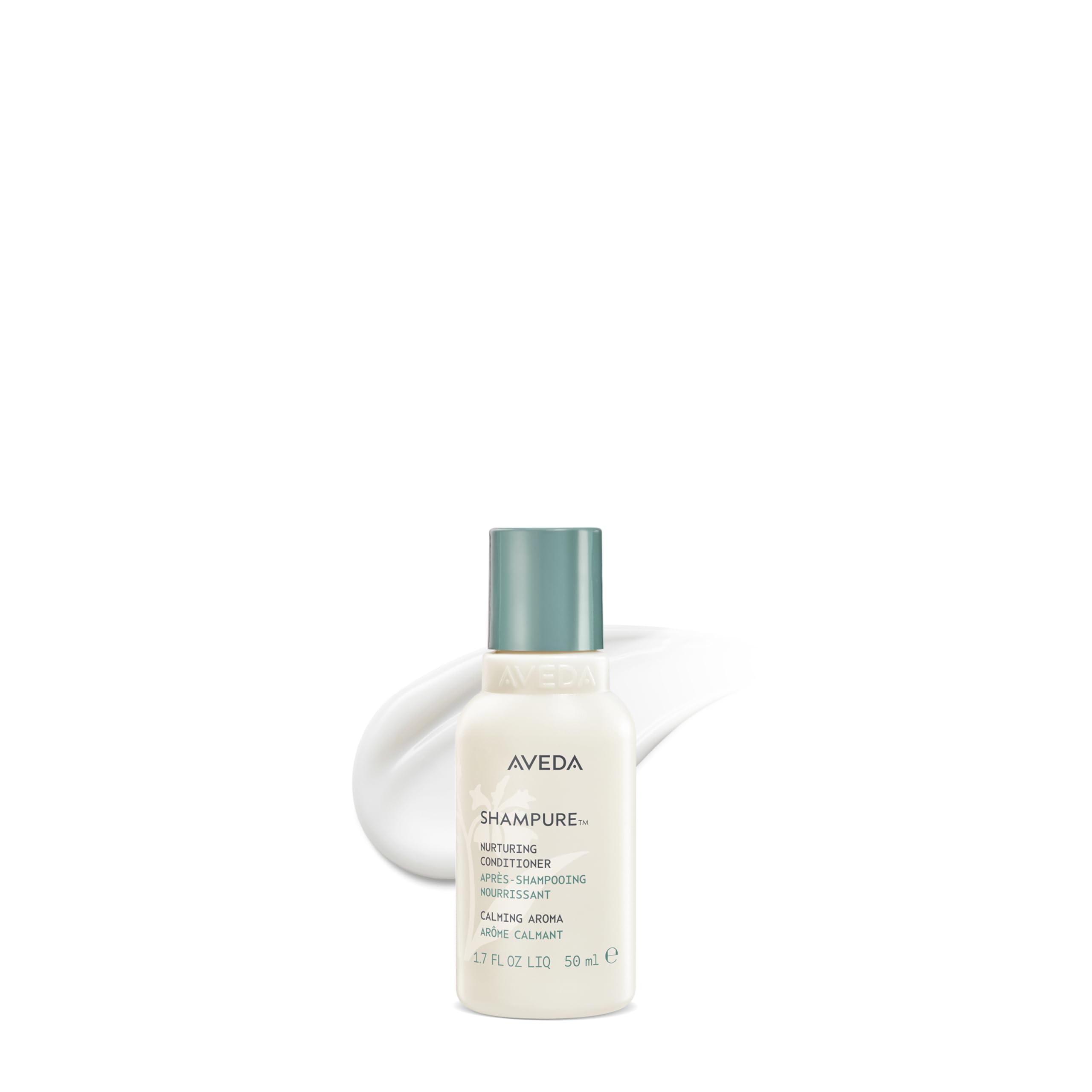 Aveda Shampure front packaging showcasing compact travel size and branding benefits