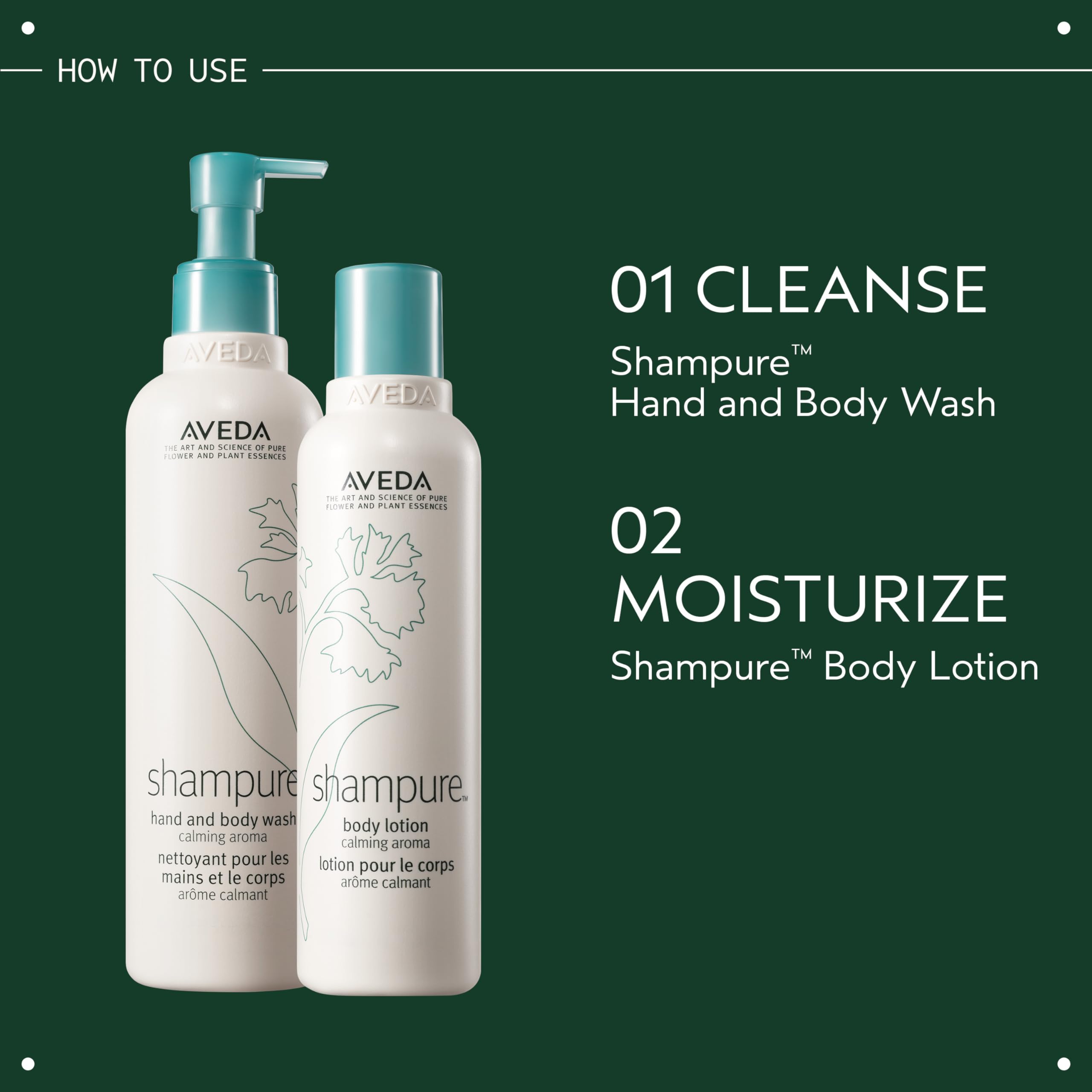 Aveda Shampure next to everyday items to show 8.5 fl oz travel-friendly size