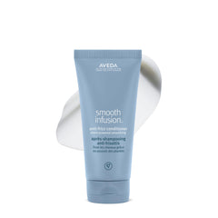 Aveda front packaging shows smooth infusion conditioner and benefits