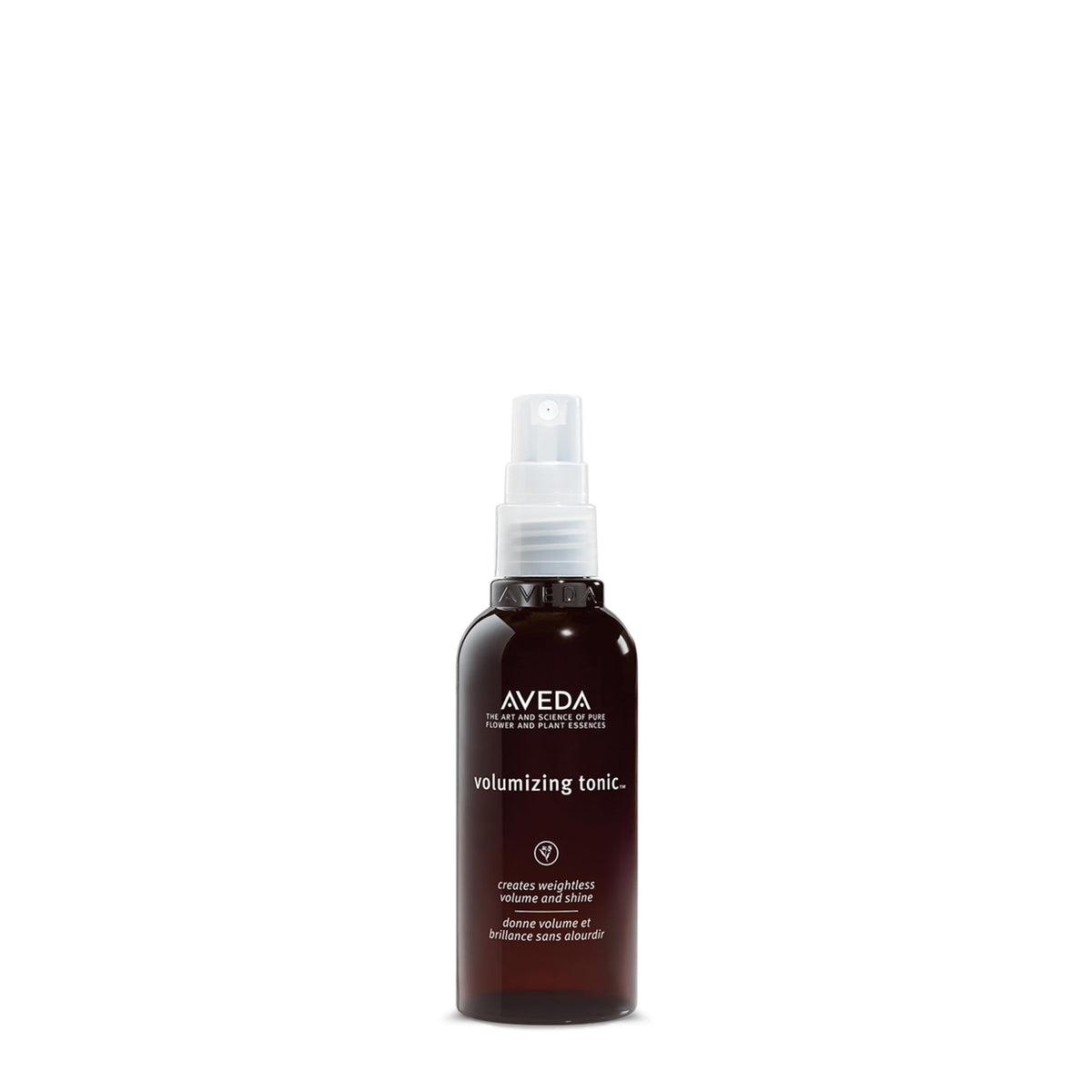 Aveda volumizing tonic front bottle showing clean design and volume benefit