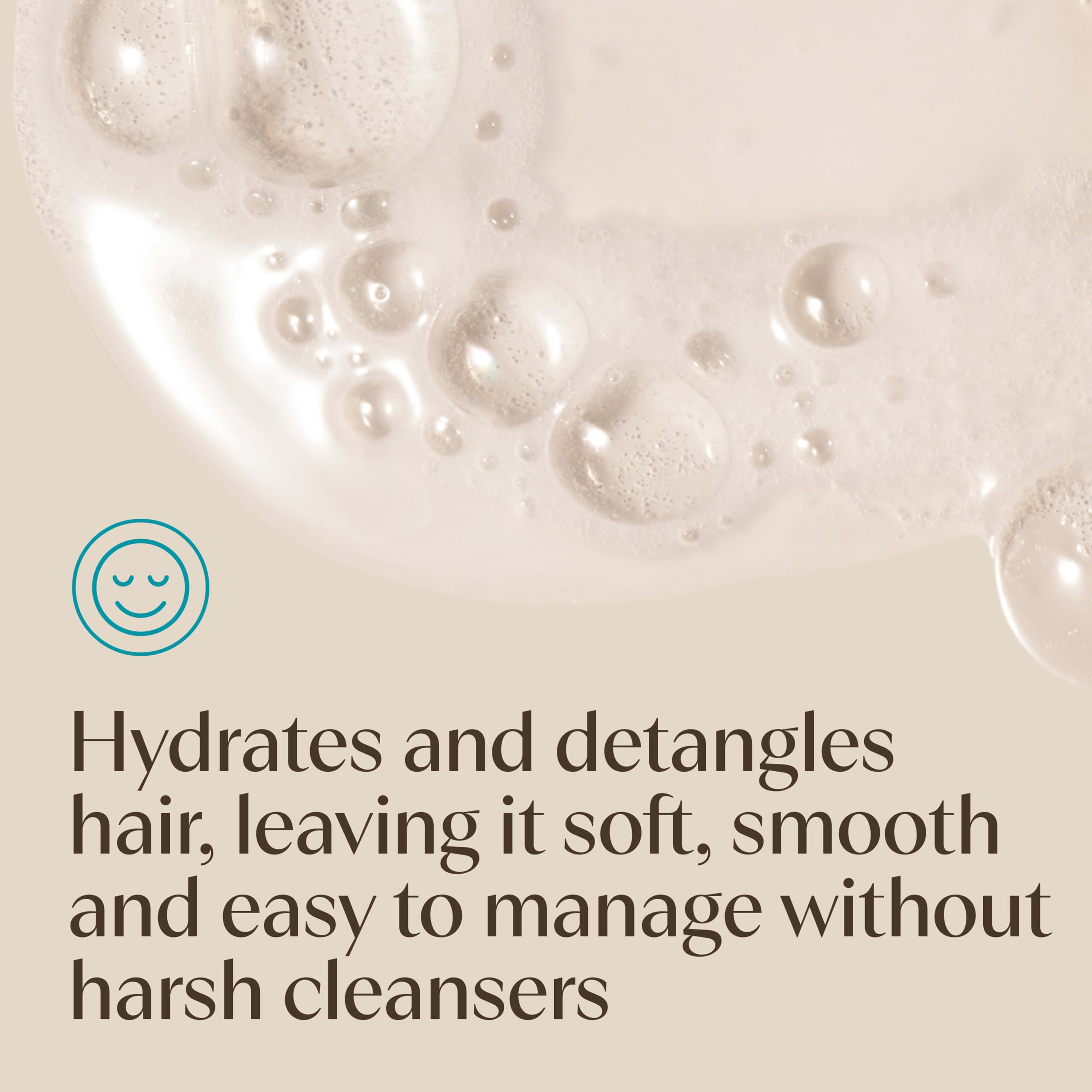 Combed soft hair after Aveeno Baby use showing improved manageability