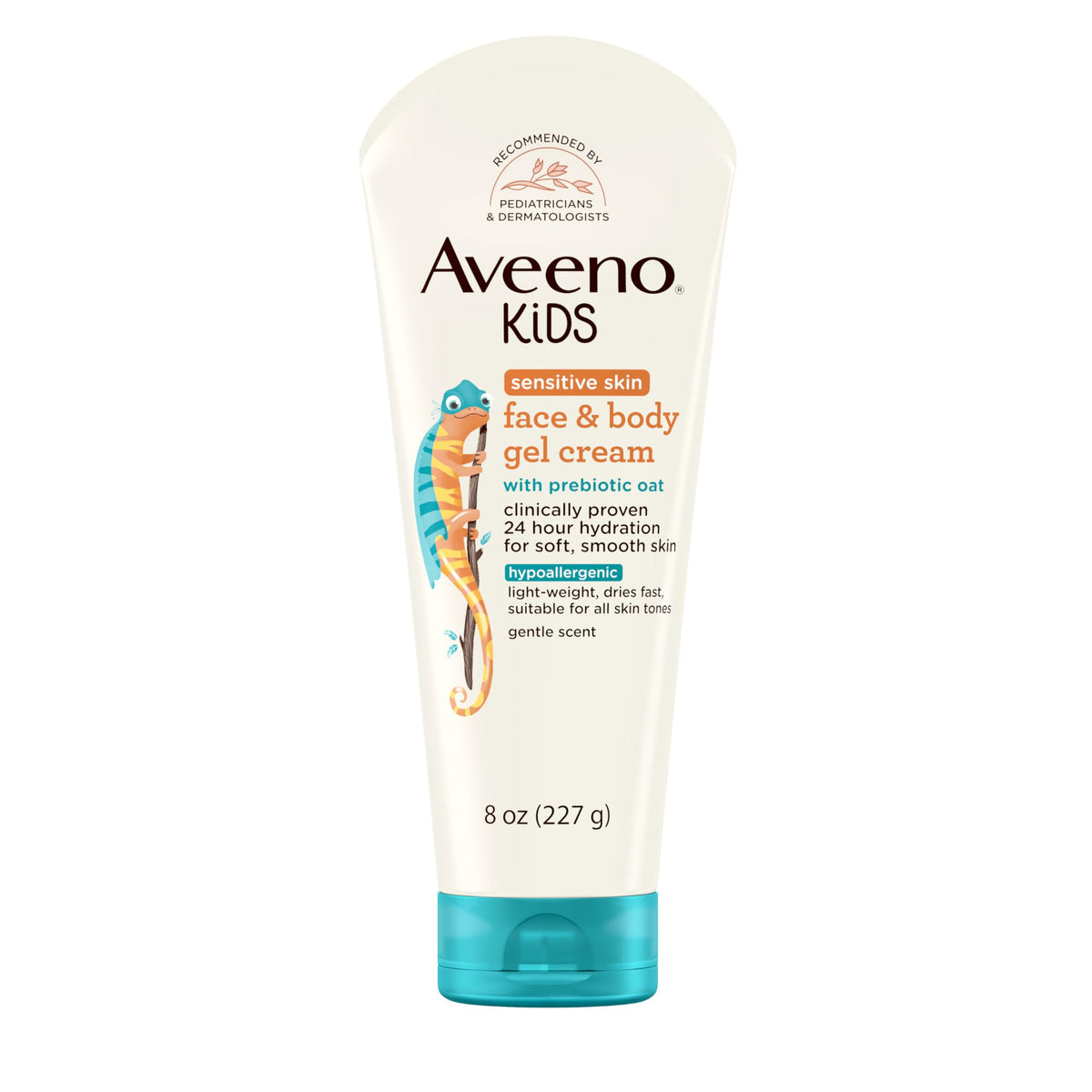 Aveeno Baby front packaging 8oz showing product benefits and sizing